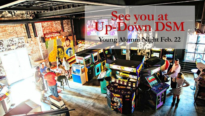 isualum's tweet image. Register by 5 p.m. today for Wednesday evening's Des Moines young alumni event at @updowndsm, sponsored by @Workiva! isualum.org/events/events-…