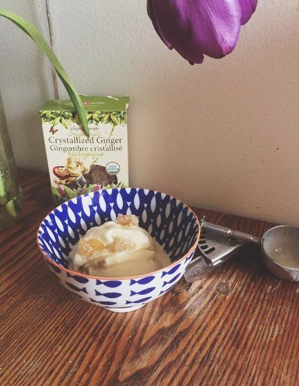 TheGingerPeople's tweet photo. Check out @littlebunbakes creation, using our #CrystallizedGinger ! Honey and Ginger Icecream – Eat your heart out! https://t.co/9aDhJ2QgIg