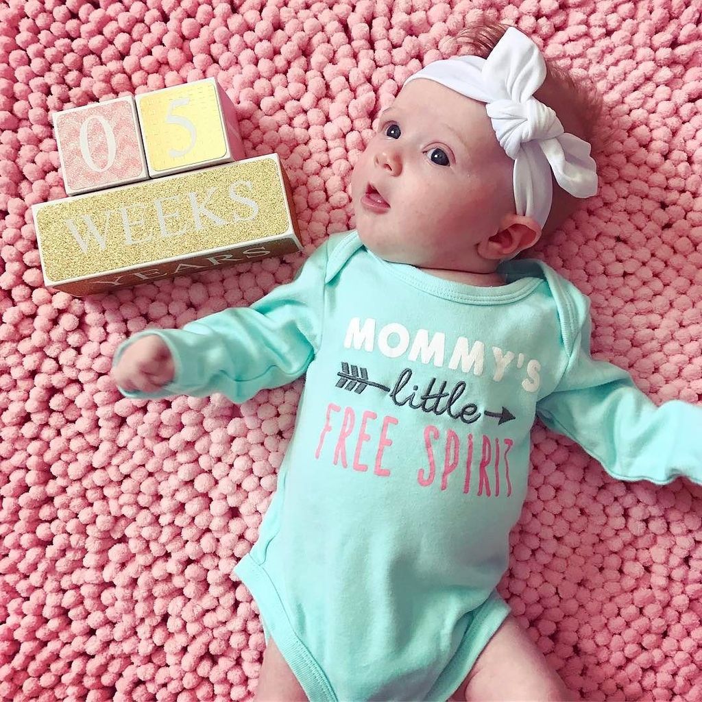 SuburbanMomClub's tweet photo. #5WeeksOld (yesterday, but I forgot to share)
.
.
.
.
.
.
#latergram #babystyle #35daysold #ageblocks #weeklypictur… https://t.co/kdhH6g7N42