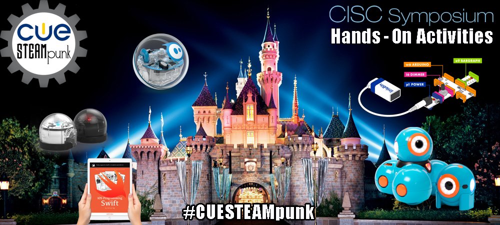 bribriggs's tweet image. Make sure you check out the #CUESTEAMpunk playground @ the #ciscsymposium this week! #leadupchat #cuerockstar #edleader21 #suptchat #CUEchat