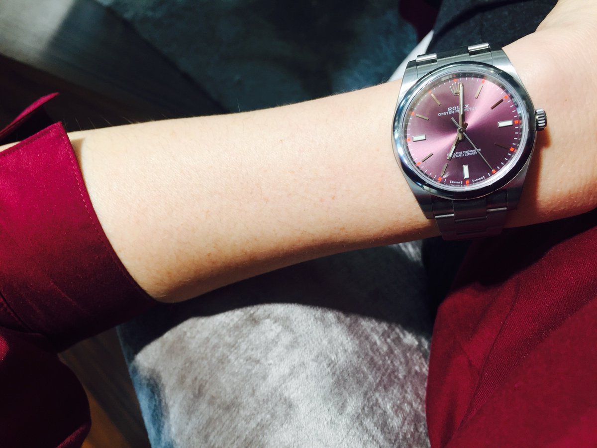 WatchesCheshire's tweet photo. ๐One of our stunning Rolex watches with a pretty grape coloured face ๐ #Rolex #Willmslow #Cheshire ๐ https://t.co/VmNm3fqXWd