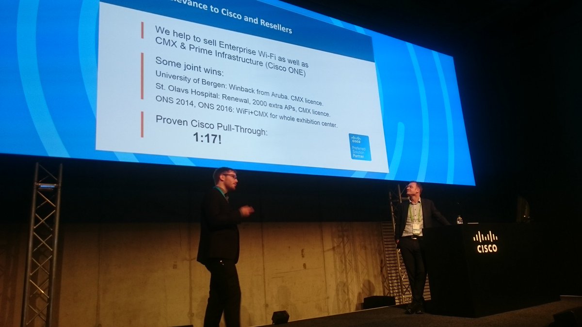 <a href="/MazeMap/">MazeMap</a> on stage for Ecosystem Partner Connections event #CLEUR <a href="/CiscoPartners/">Cisco Partners</a>