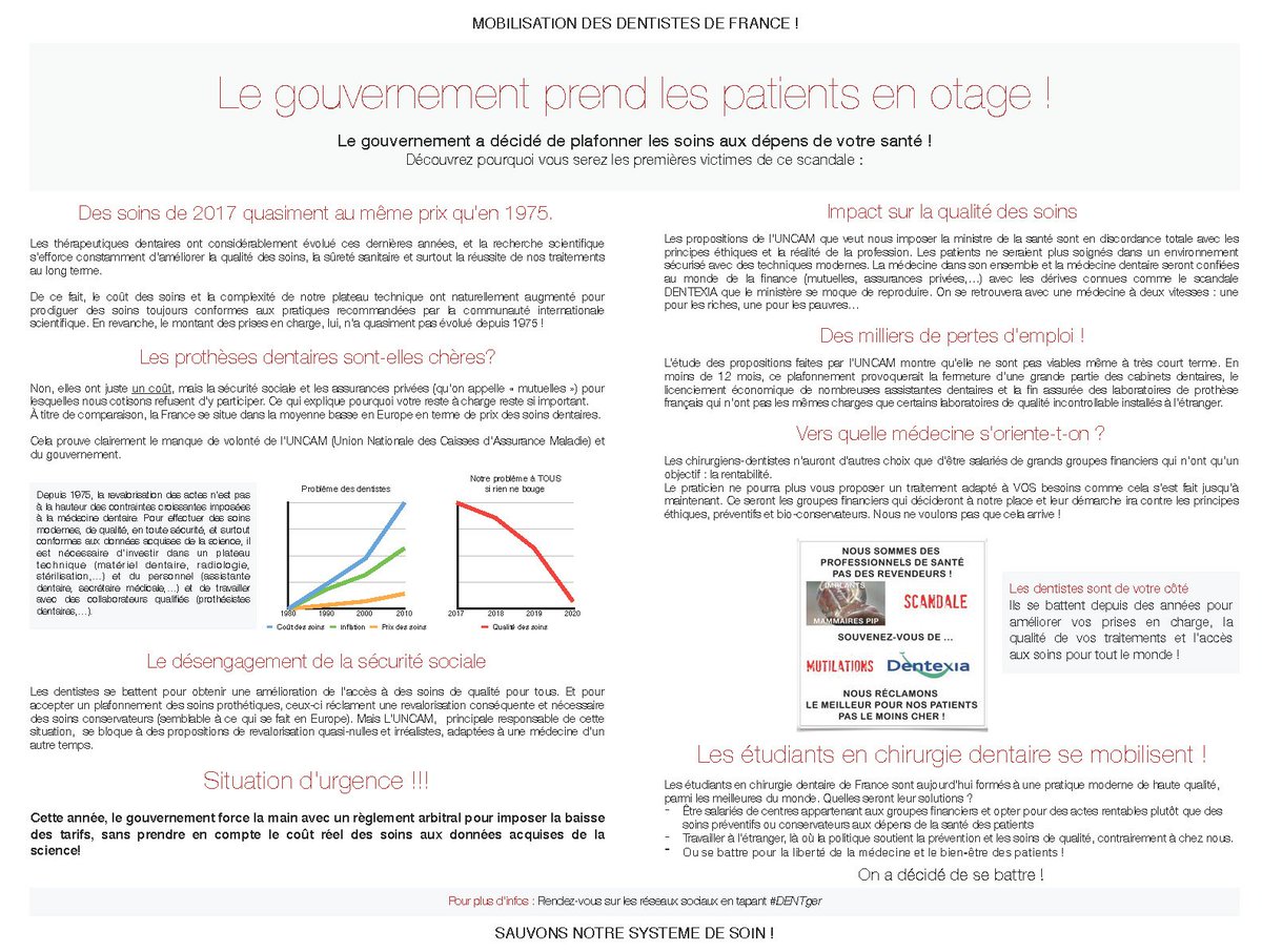 SOP_asso's tweet photo. #DENTger : les étudiants à la Faculté de Chirurgie Dentaire de Paris-Descartes sont en grève, leur message > https://t.co/EXM8yE0OFG https://t.co/qSufBwb1q7