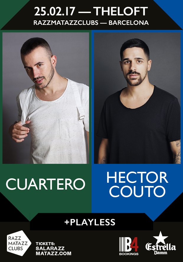 Sábado 25, Hector Couto + Cuartero + Playless @ The Loft!
salarazzmatazz.com/op/clubs/1490,…