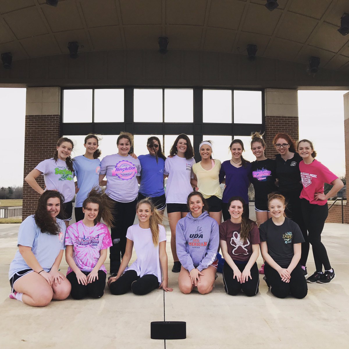 When it's 72 in February you practice outside!