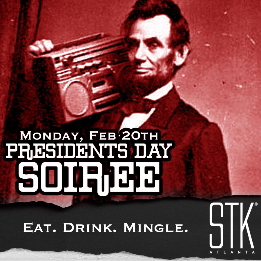 allenchoo's tweet photo. Atlanta's Favorite Dinner Party @eatSTK tonight! RSVP 404.569.6863 #stkatlanta #midtownmonday #veuve #chooclicquot #PresidentsDay https://t.co/aZlNeT8jgs