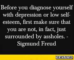 #depression #assholes #diagnose