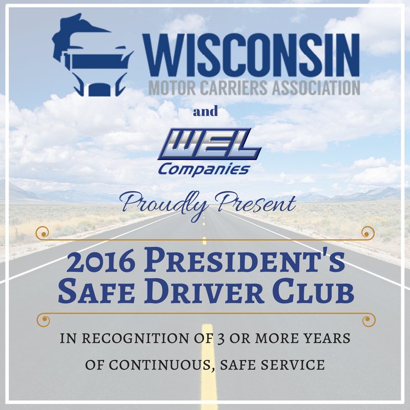 WELCompanies's tweet photo. We are proud to announce 62 of our drivers made the club! #WMCA #DriveWEL #SafeDriver https://t.co/Tj15xeWFE3 https://t.co/rKL9nNGEz5