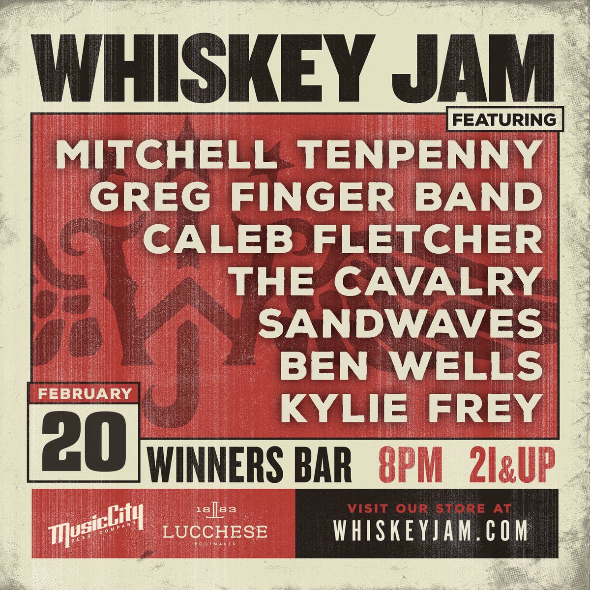 calebmfletcher's tweet photo. TONIGHT, meet me for one of #Nashville's whiskey-est &amp; jammiest nights of the week! #whiskeyjam #newtunes #nashville https://t.co/WirCXocWKD