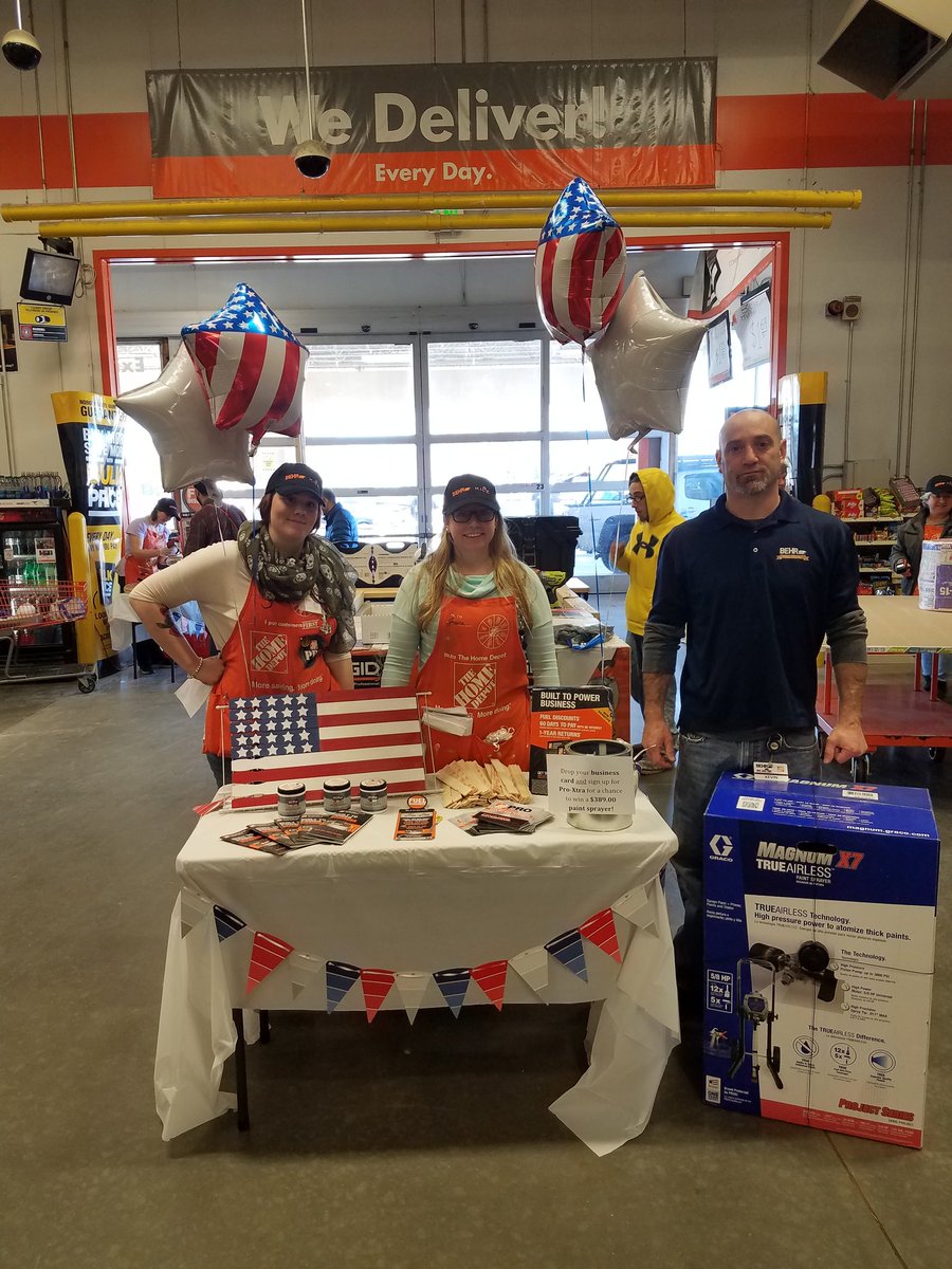 JessJensen_'s tweet photo. Presidents day paint event at the Mahwah home depot!!! @lureeasygoer https://t.co/kwYr2tEMOI