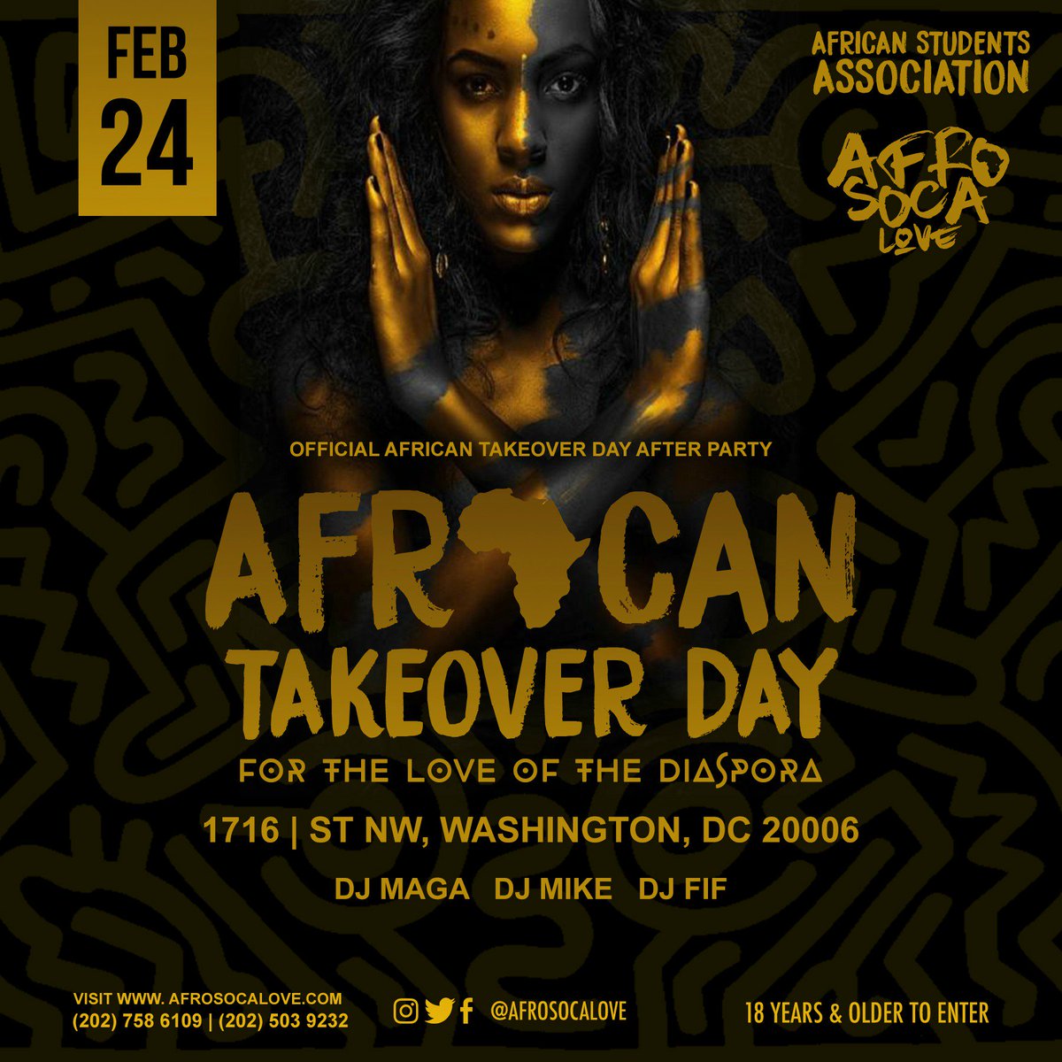 afrosocalove's tweet photo. African TakeOver Day! The Official AfterParty! This Friday, Feb 24 2017. Tickets and Info: https://t.co/lFs4IzDyZs https://t.co/1lDr2CQfxP