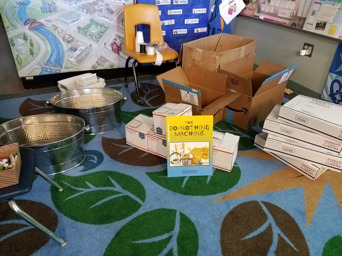 merriman0623's tweet photo. "Make a Do-Nothing Machine from ideas in your mind." #donothingmachine #littleinventors @LamarEEC https://t.co/ulA1wjLH2f