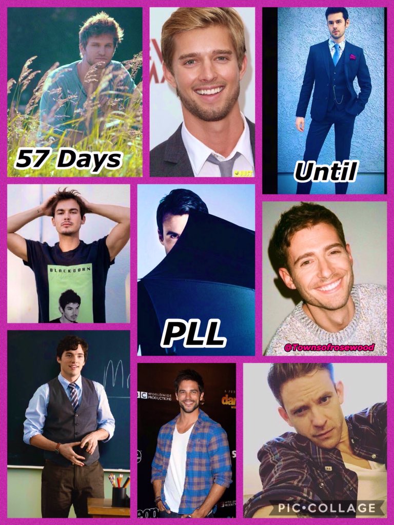 townsofrosewood's tweet photo. 57 Days until #PLL returns @PLLTVSeries @KeeganAllen @_Drew_Van_Acker @brendanrobinson @tylerjblackburn @huwjamescollins @JulianM ❤️😍💋💚💜💖💙 https://t.co/VEsrzsc1wj