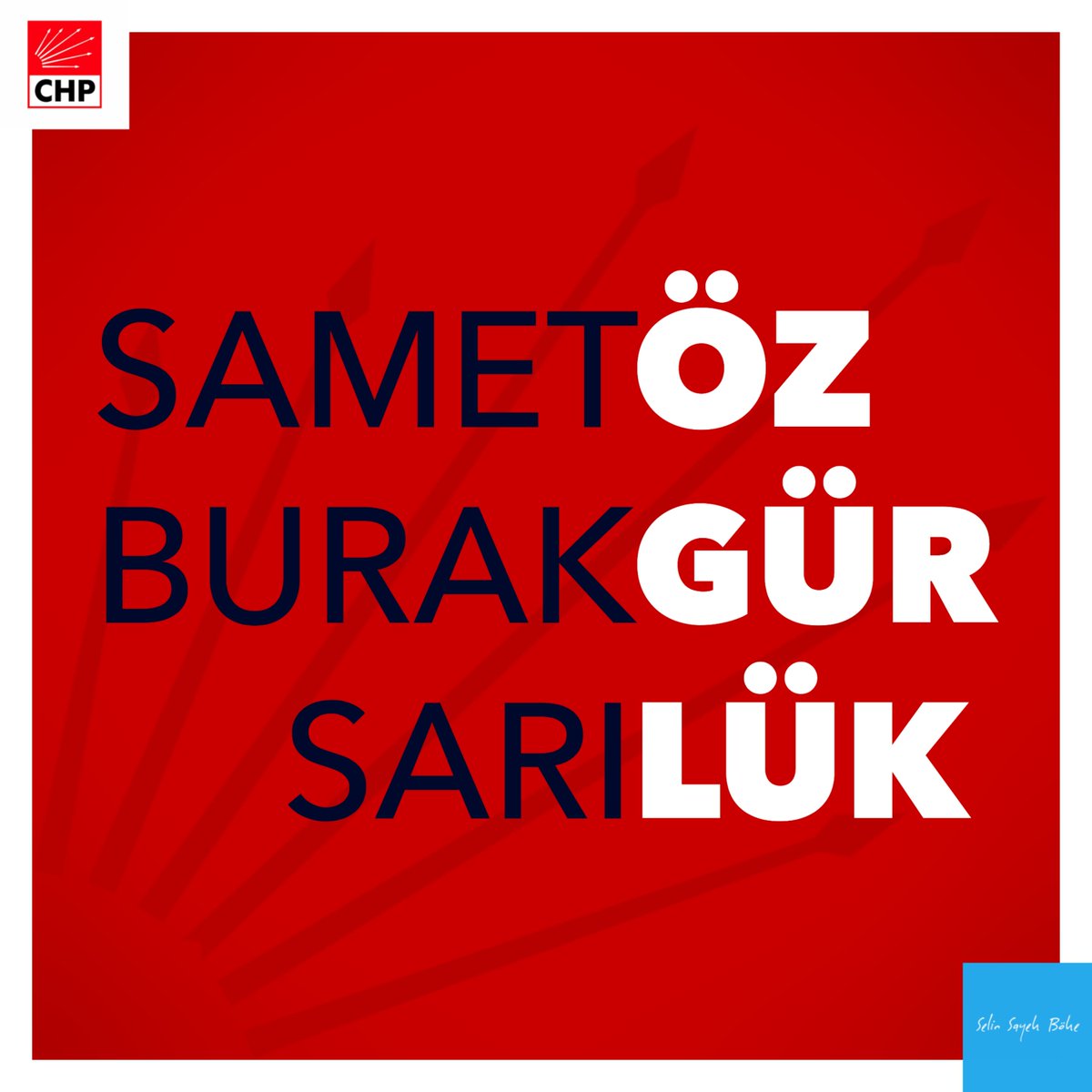 Özgür düşüncenin yasaklı olmadığı, gençlerin düşünceleri nedeniyle hapse atılmadığı  bir Türkiye kuracağız! #SametBurakSarıyaÖzgürlük #CHP