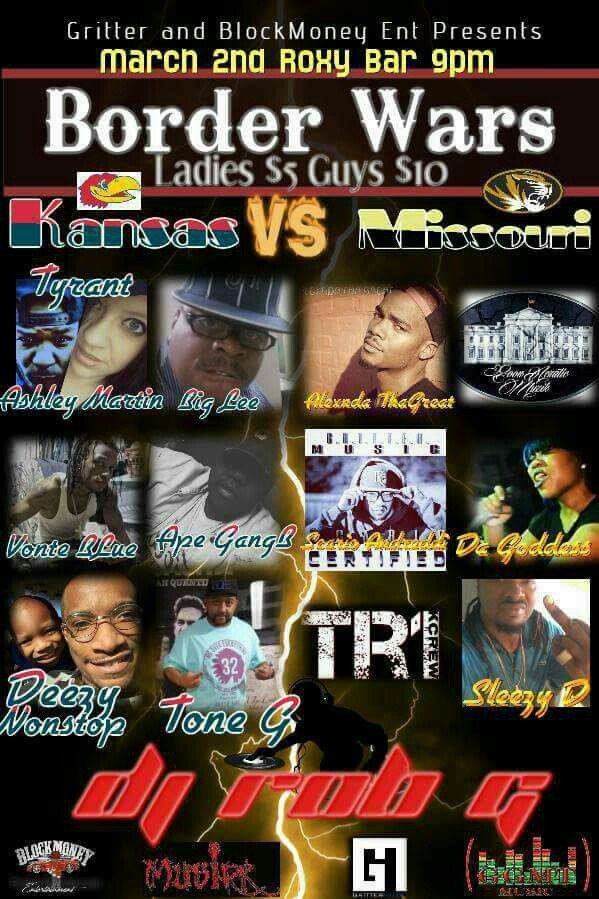 Musirk's tweet image. March 2nd ..... Roxy Bar Overland Park is hosting Border Wars!!