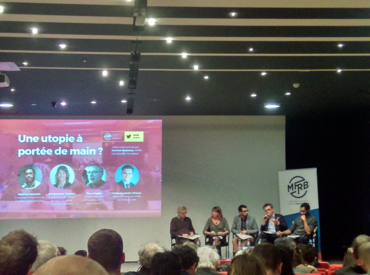 MBoissiEras's tweet photo. Face à la transfo du travail, le revenu de base offre une sécurité. Il offre aussi la liberté de choix d'un cadre d'activité. #RDBlaconf https://t.co/kfUreA2Pwy