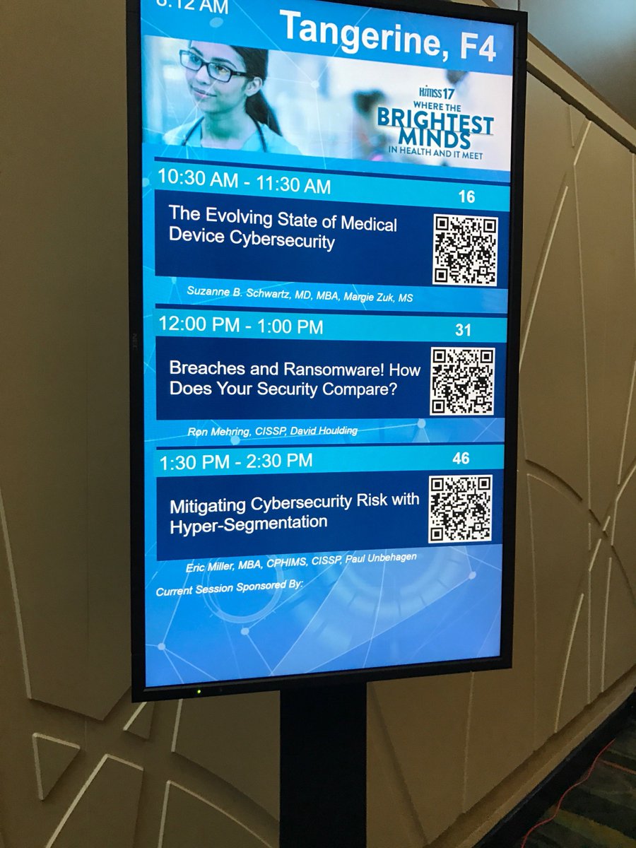 Avaya's tweet image. .@punbehagen, @Avaya, will explain how your #healthcare org can mitigate risks with #HyperSegmentation today at #HIMSS17. Don&apos;t miss out!