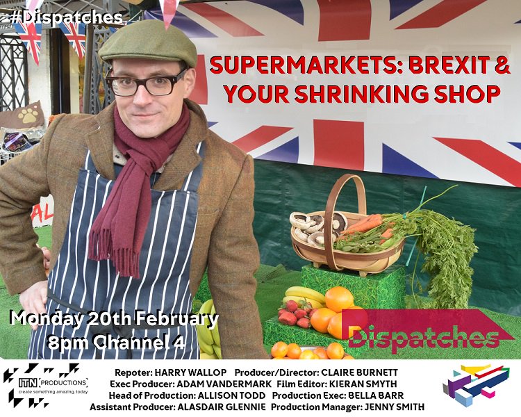 hwallop's tweet image. Tonight, 8pm on @C4Dispatches I try to explain what could happen to food prices after Brexit. And how our shopping is already being hit: