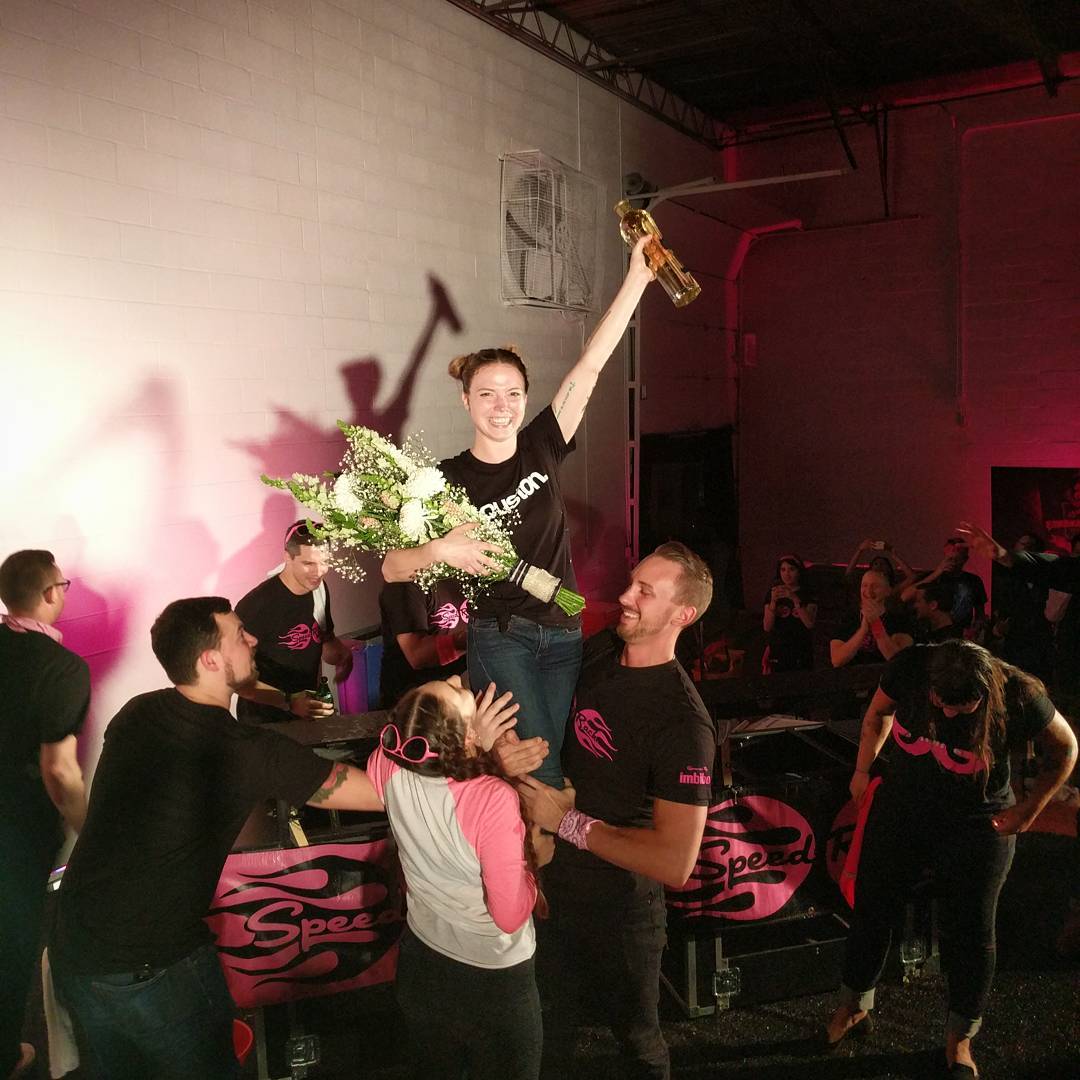 BarSmarts's tweet photo. Congrats Miss #SpeedRackTX Elyse Blechman on the big @Speed_Rack win last night in Houston! #backtherack https://t.co/DEbfStkFZF