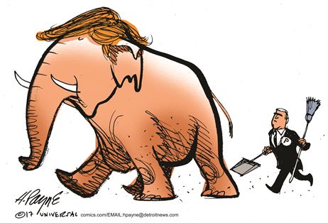 RadioAnswer's tweet photo. Henry Payne Political Cartoon, Feb 18, 2017 - 148689 https://t.co/ylTU8CsSXY #tcot #RadioAnswer https://t.co/qY2IxYRRhP