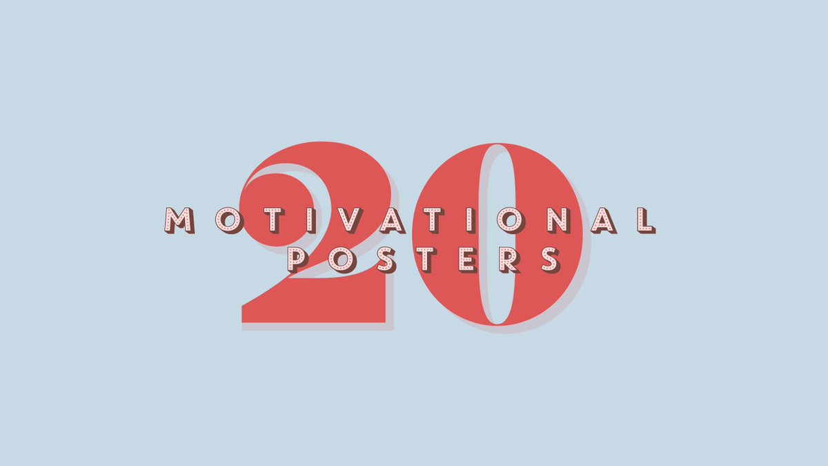 canva's tweet photo. 20 Motivational Posters to Get You Through the Week #mondaymotivation https://t.co/SzHKR6U9gd https://t.co/JiP5TvuSit