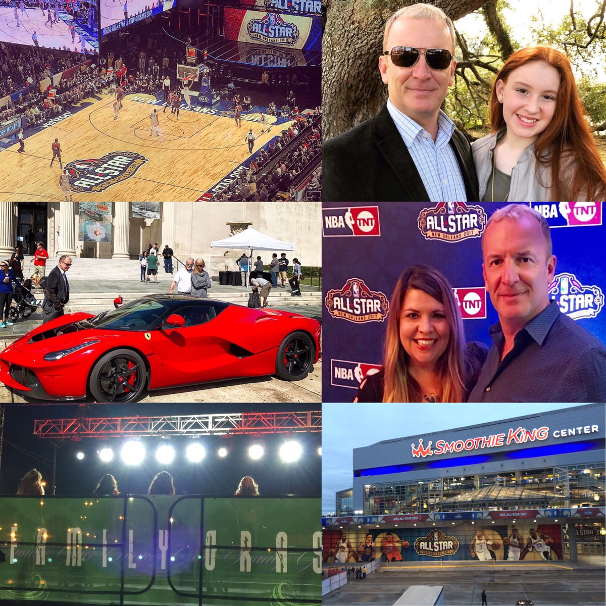genesauce's tweet photo. Had one helluva fun weekend #NBAAllStar2017 #FamilyGras2017 #Ferrari @NOLACityPark @giasausse https://t.co/g0fOTz6jhT