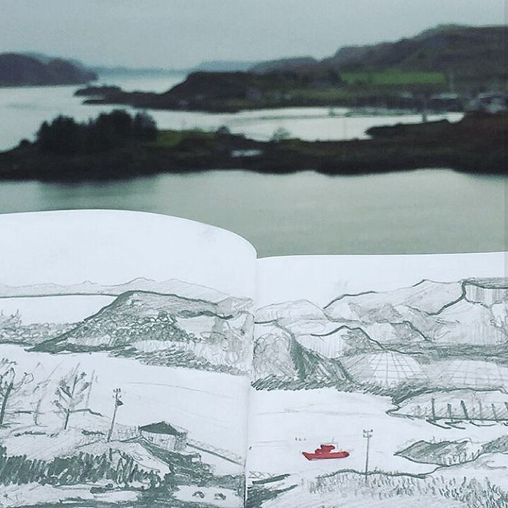 DesignSocietyEd's tweet photo. This stunning landscape sketch is by @anoushka.illustration, who is on the committee this … https://t.co/XINM5cUeBB https://t.co/njHJGgSW6f