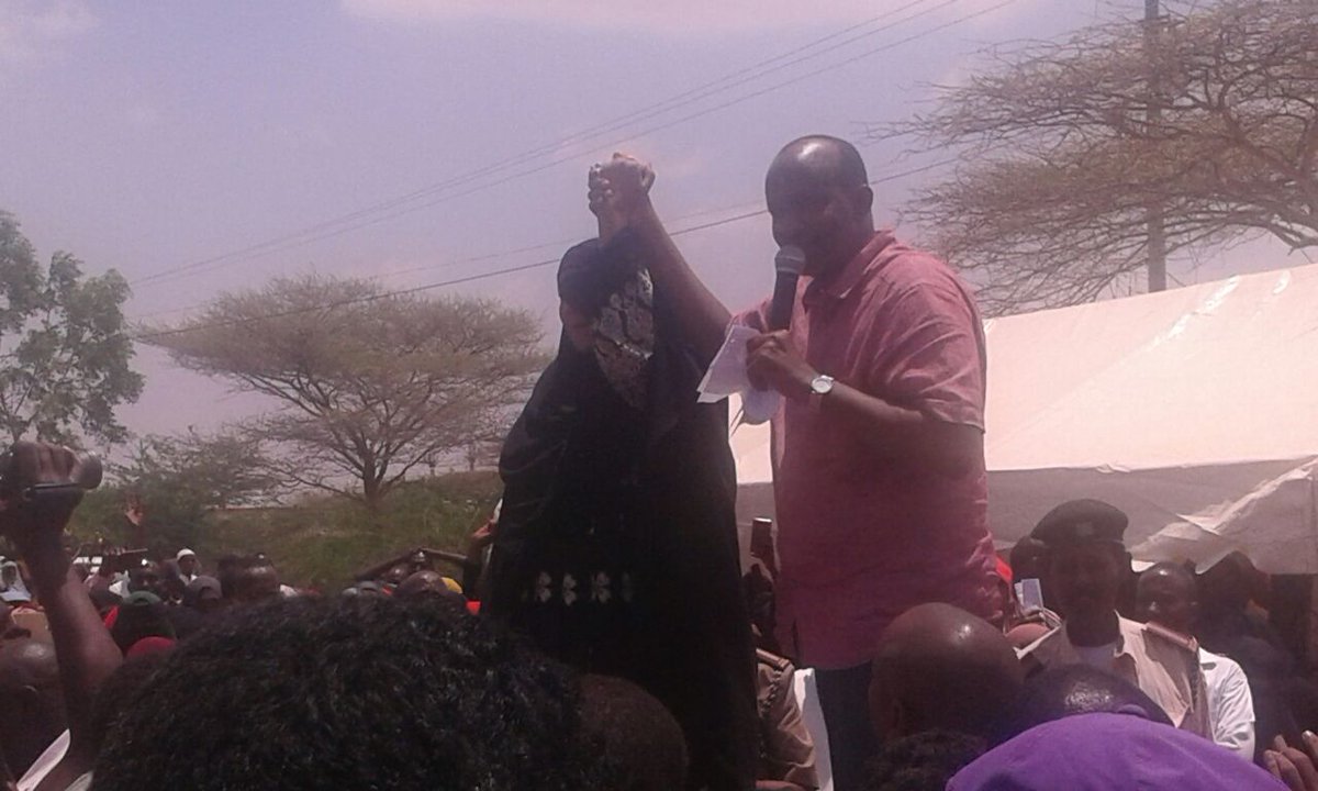 HonAnabSubow's tweet photo. Held a jubilee rally together with @HonAdenDuale In Bulk College. Tuko Pamoja https://t.co/Ke4CrxusiU