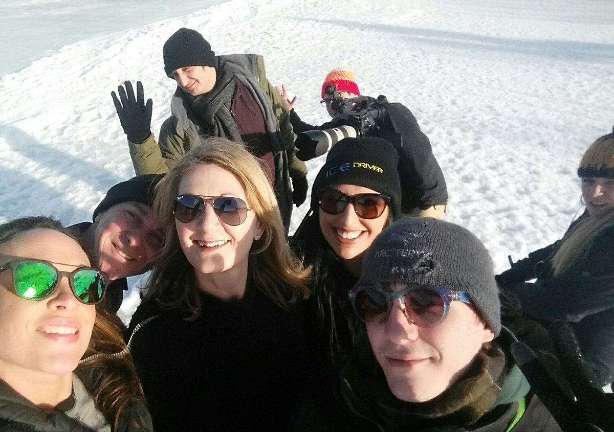Legouix's tweet photo. That's a wrap!.📽🎬 The most epic day @IceDriver... but WHO WON? My lips are seeeeeealed 🙊 You'll just have to watch @onlymotors to find out 🤗 https://t.co/aJvFNF5LHy