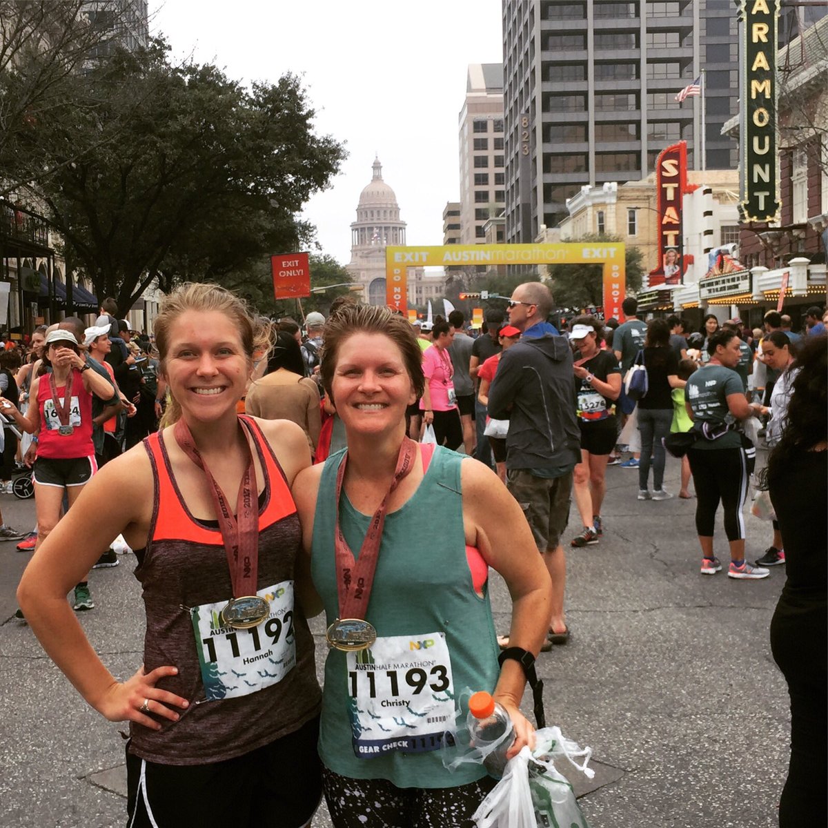 ChristyJanssen1's tweet photo. First mother/daughter half marathon. Whew! Great experience #ATX #runaustin17 #runnerbliss https://t.co/FQbQmu8yuT