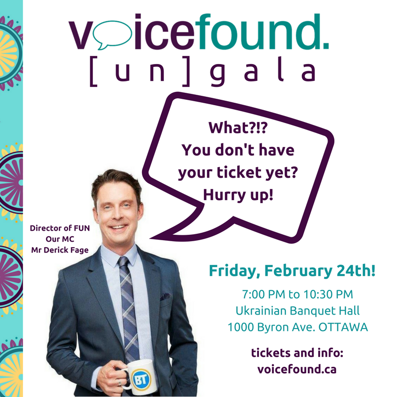 voicefound's tweet image. #ungala2017 No tickets at the door!  bit.ly/ungala2017 @DerickFage is ready- are you? #Ottawa