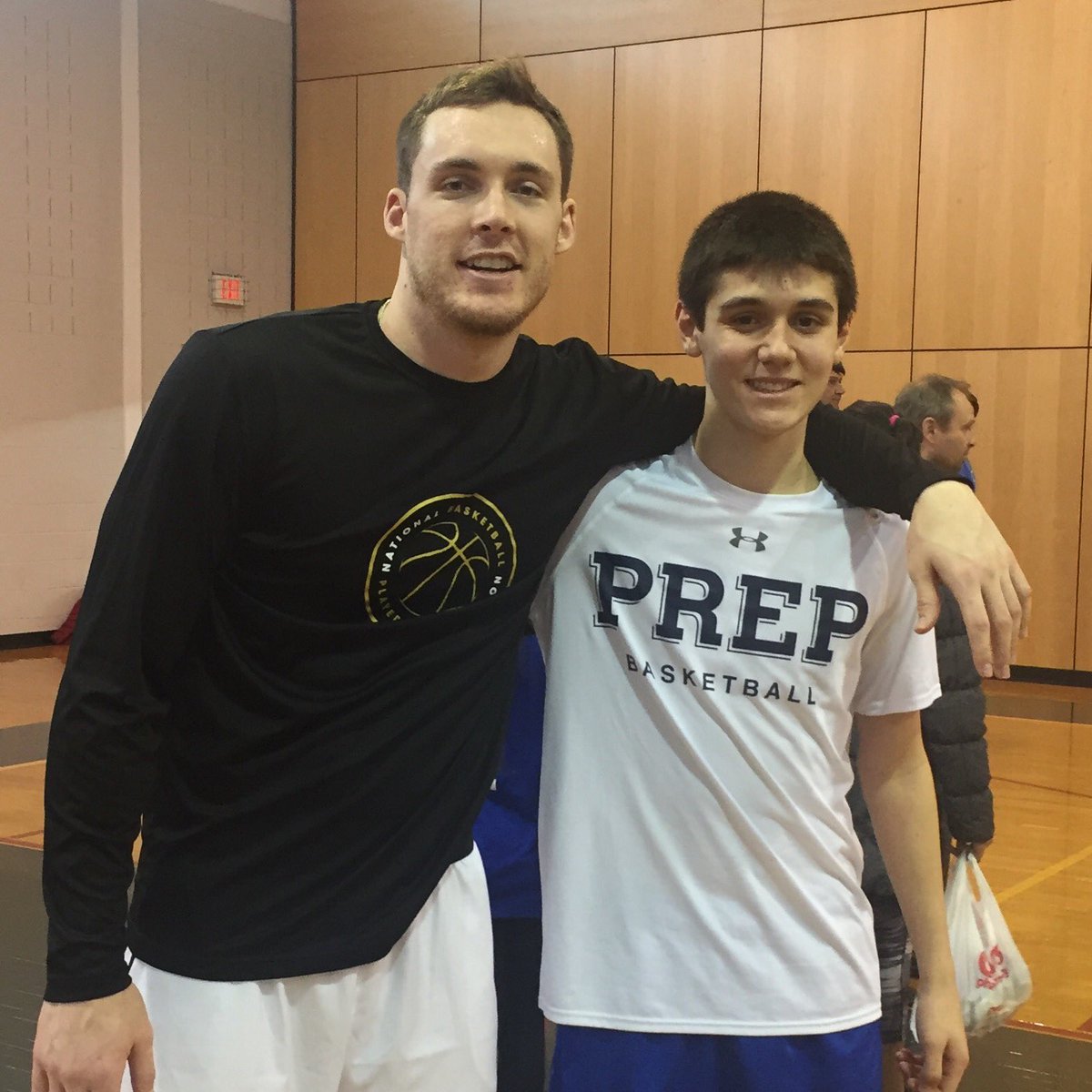 KimTorra's tweet image. SJP player BrettTorra with SJP Alum&amp;amp;NBA player @PlanetPat5 camp. Check out Pat's foundation @WithUs_5 ! @sjpathletics @SJPHoop @stjohnsprep