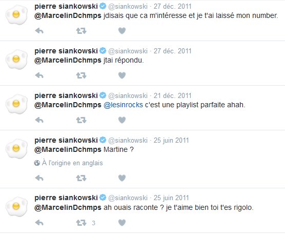 leJRepublicain's tweet photo. Pierre #Siankowski, directeur rédaction @lesinrocks a échangé des 10zaines de tweets avec l'ancien compte de #MehdiMeklat ! #ConnaisPas https://t.co/ePLL4PoIke