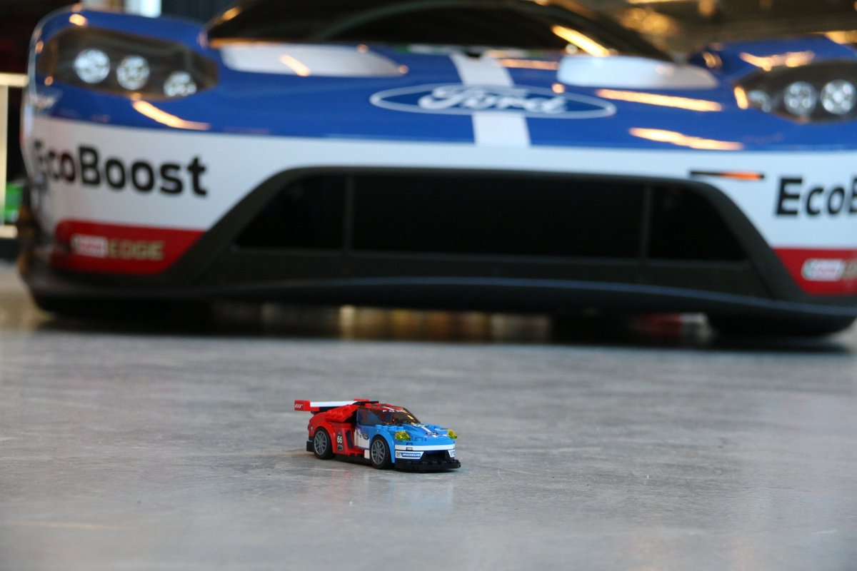 LEGO_Group's tweet photo. It was great to have the Ford GT #68 at LEGO World this weekend. Thanks to all who joined us! #LEGOSpeedChampions #FordGT @FordPerformance https://t.co/aOGhIDR2DE