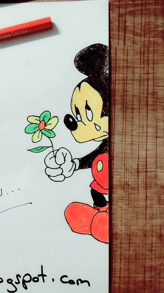 How to draw Mickey Mouse | Easy Drawing Guides-saigonsouth.com.vn