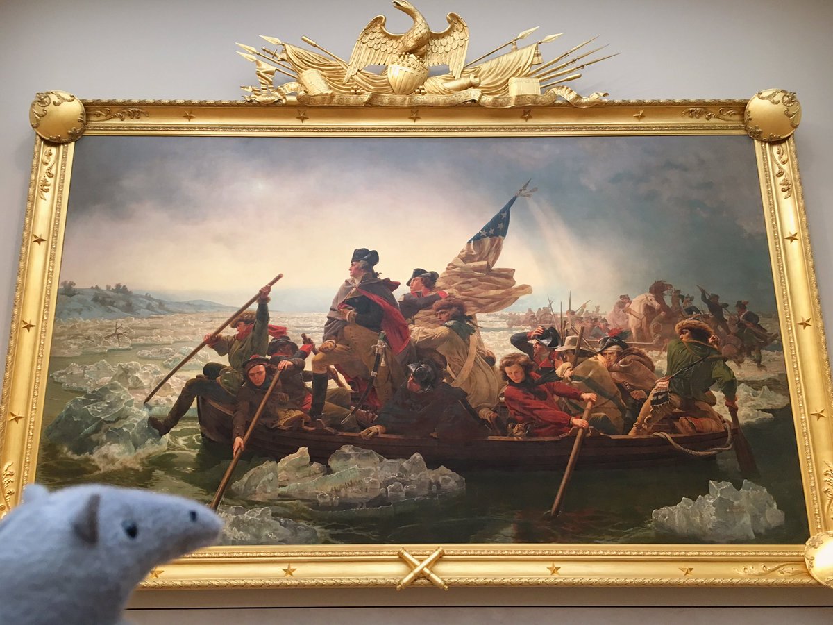 Admiring Emanuel Leutze’s iconic “Washington Crossing the Delaware” at #TheMet this #PresidentsDay. #UCIAA #UCIPride #FromWhereWeZot