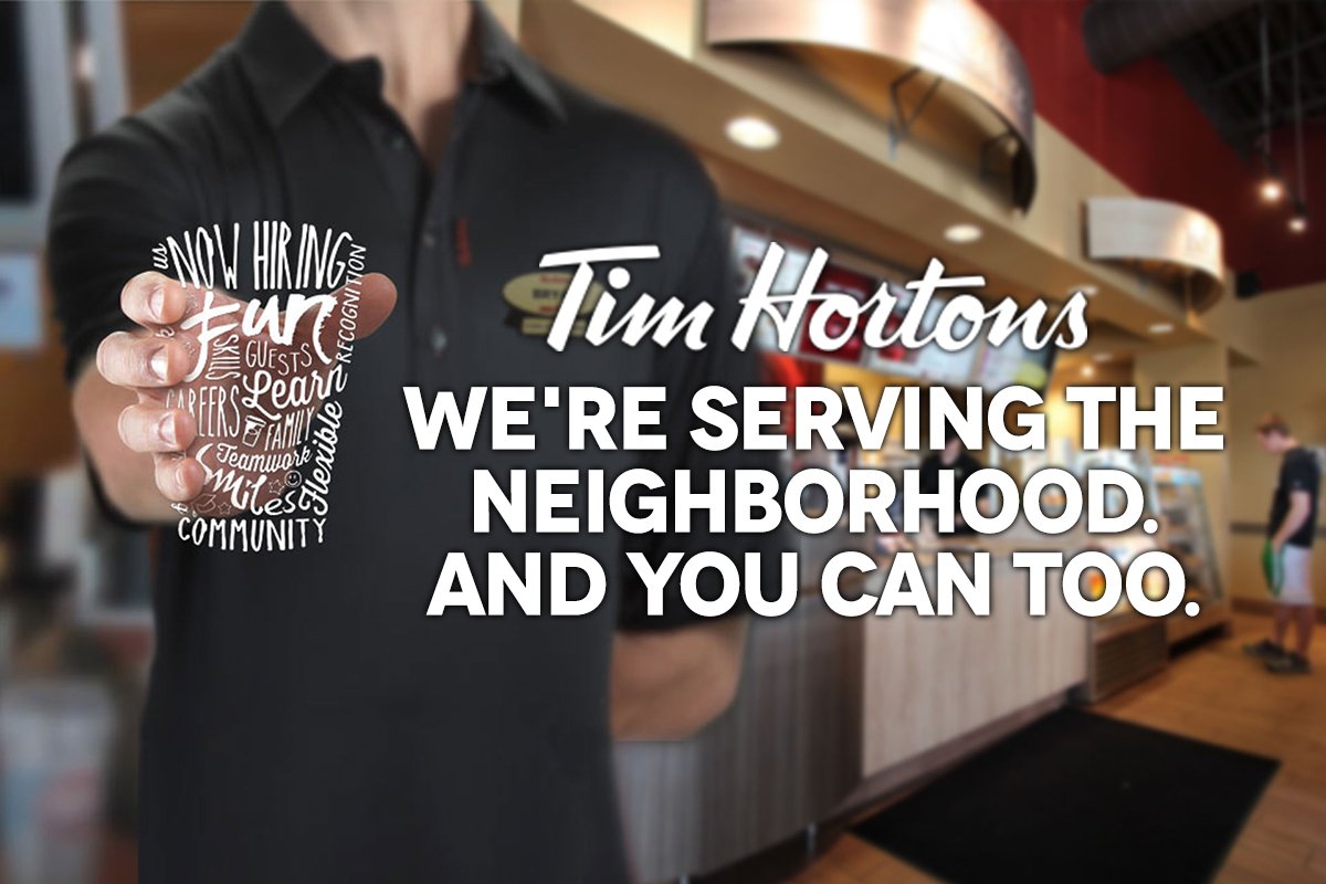 TimHortonsND's tweet photo. We are hiring! Positions in GF: Bakery Associate and Deli Worker. Fargo: Restaurant General Manger. Apply today at https://t.co/KKErX40AqW https://t.co/p360bJgIxp