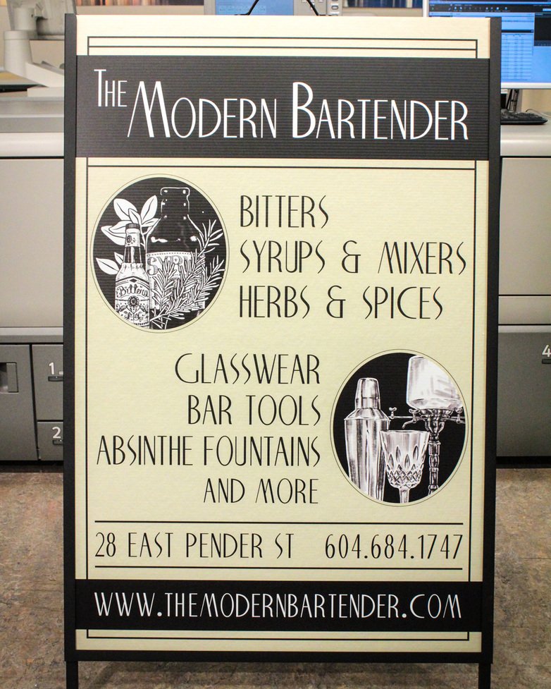 Here's an over-sized metal a-frame sandwich board for the <a href="/themoderntender/">The Modern Bartender</a> - first retail … ift.tt/2lEpFB8