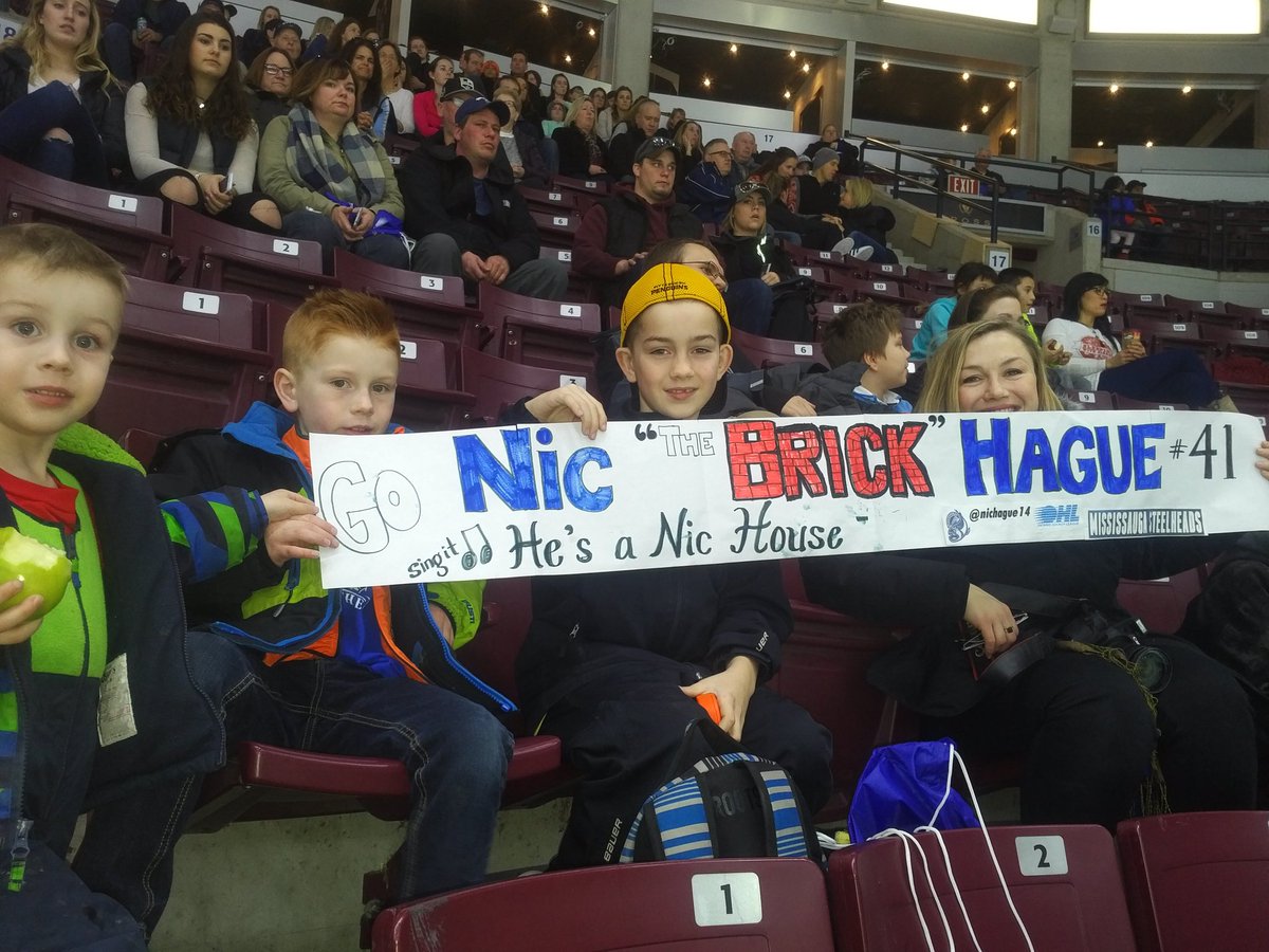 robbie190's tweet photo. Let's go Steelheads! @OHLSteelheads
Celebrating a 9th birthday with you! @nichague14 
#nichaguefans #HesANicHouse #NictheBrickHague https://t.co/Fw9lJ6UeCD