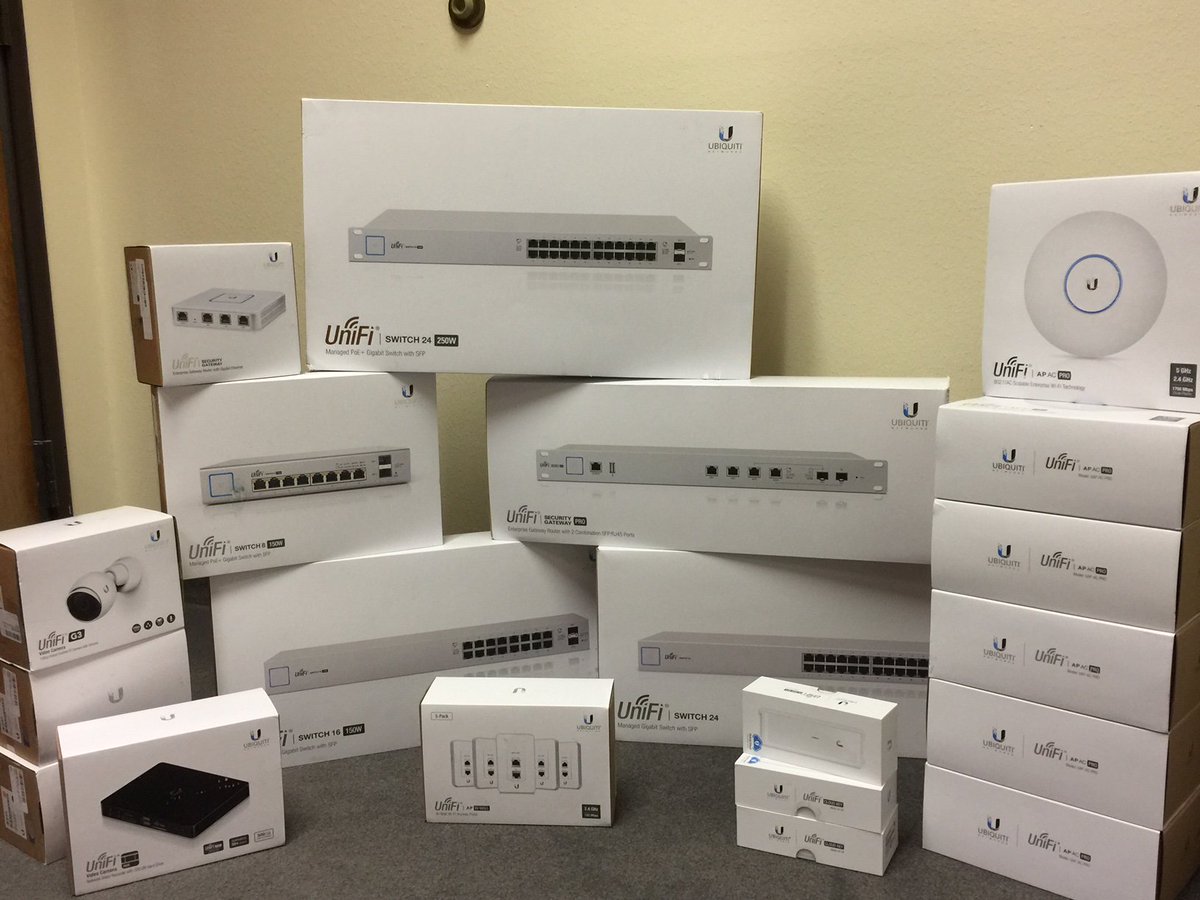 scurlocksystems's tweet photo. Huge thanks to @ubnt for making us look like rock stars. Latest batch of Unifi gear in, time to deploy and amaze more clients! https://t.co/Vz17cpZsKl