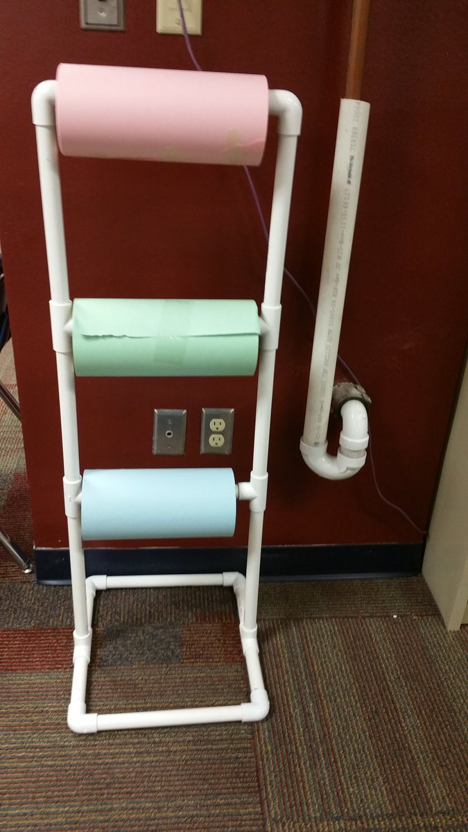 s_draayer's tweet image. @kaheuer : what should I do with these rolls of paper? 

Already inspired by the #PLmakerspace modeling the #makersmindset

 #pltweets