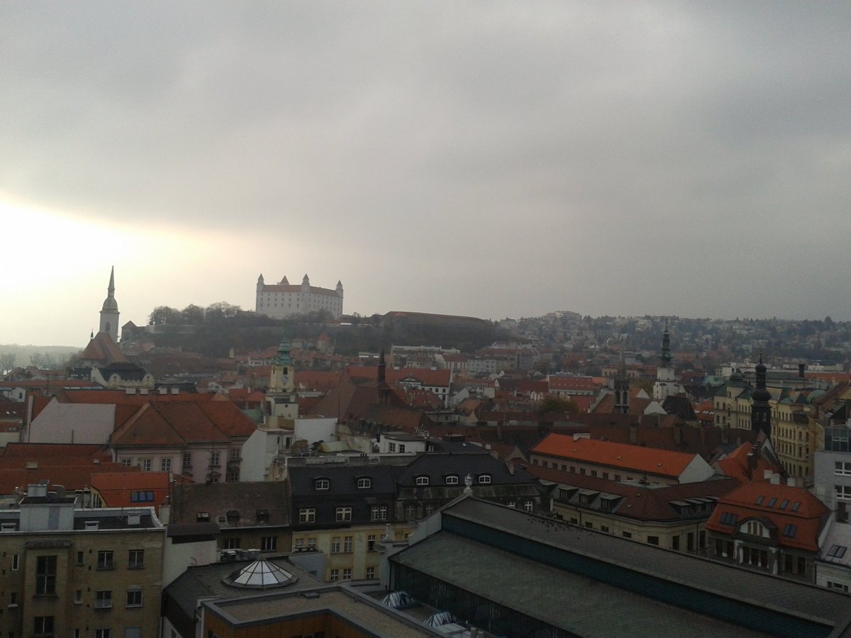 InternationaBA's tweet image. Above the roofs of Bratislava