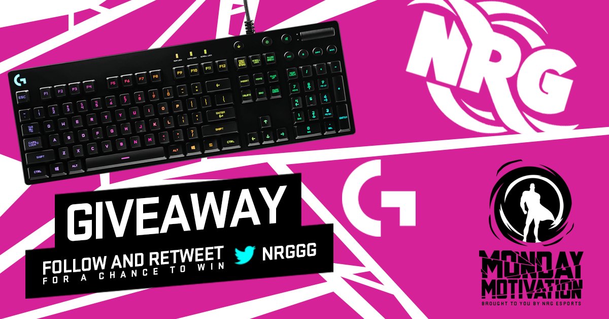 NRGgg's tweet image. This week to let you know that #YouAreTheRealHero we're giving away a @LogitechG G810 Keyboard.. Follow and RT to Enter

#MondayMotivation