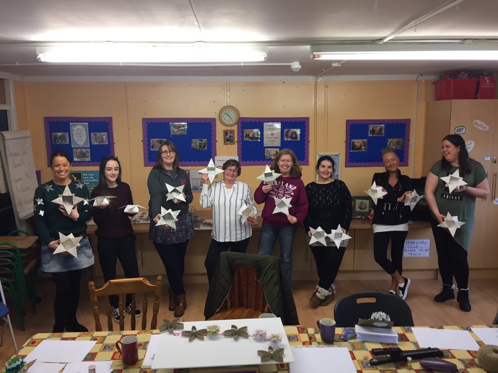 hsclscoilmhuire's tweet photo. Look at the fantastic creations in The Parents' Room this morning with @Nagle_Lis @scoilmhuirescmj #papercraft #origami https://t.co/llc933cCYt