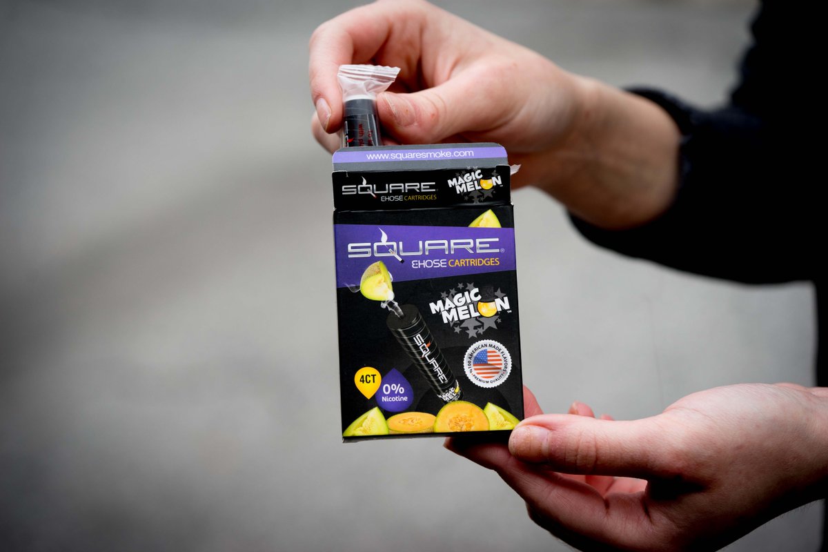 SquareSmoke's tweet photo. When it's time to swap out your cartridges, give our Magic Melon a try!
#squaresmoke https://t.co/DOjnr9EGyD