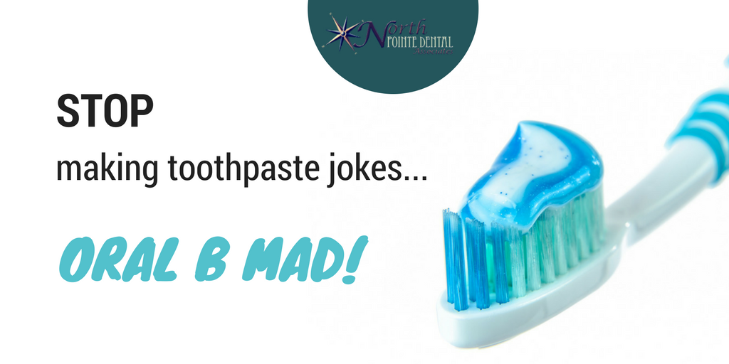 NPointeDental's tweet photo. Proudly providing #dentalhumor to all our patients for no additional cost 😜 https://t.co/u7Jio6akrv #TampaDentist #VisitDentist https://t.co/oqruKBxC4a