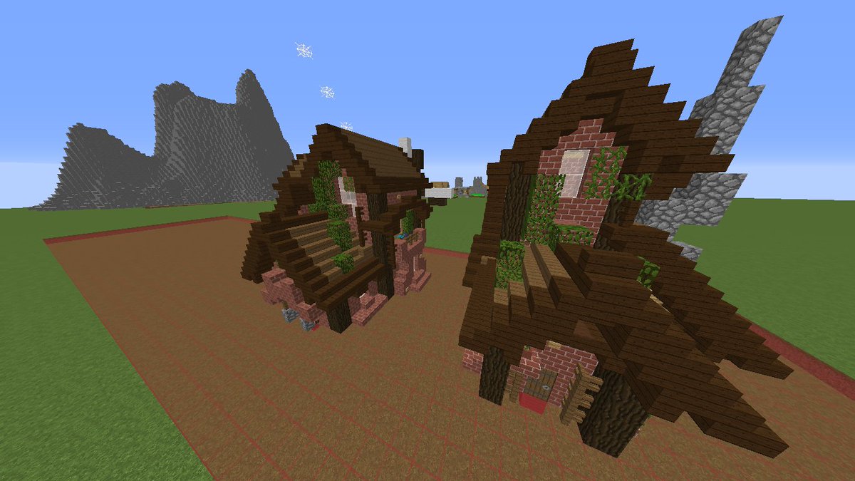 QBuildsMC's tweet image. Just trying out different styles of this rustic. Any tips?