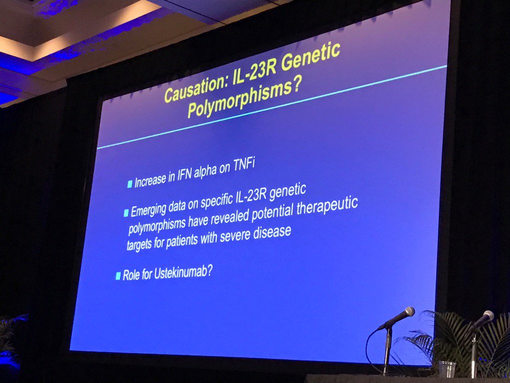 IBDMD's tweet photo. An interesting potential explanation for the anti-TNF associated psoriasiform eruption in our patients. #GUILD2017 https://t.co/holB6bw11a