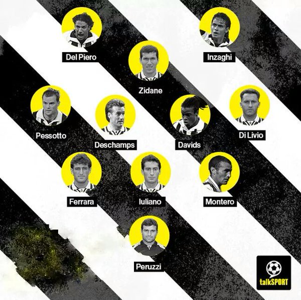 90sfootball's tweet photo. Juventus had some team in the 90s... https://t.co/E3AYGpips6