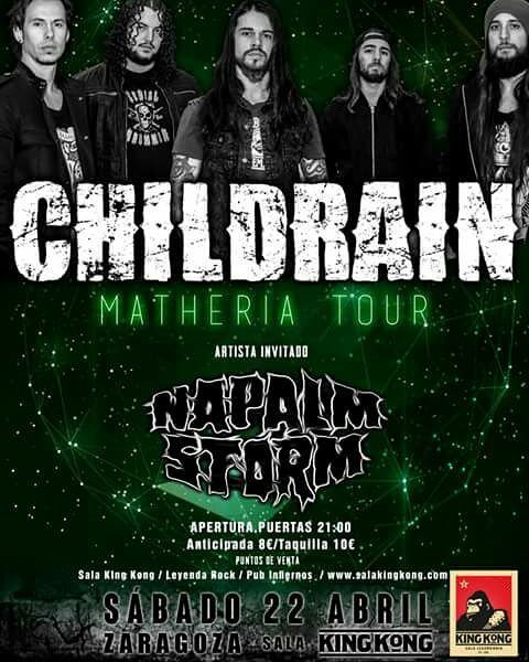 SixForceEvents's tweet photo. Los de Vitoria "Gasteiz" nos reventaran los oídos el próximo 22 de abril en Zaragoza. #childrain #metalheads #matheria #tour @CHILDRAINBAND https://t.co/v6jJkzd0nF